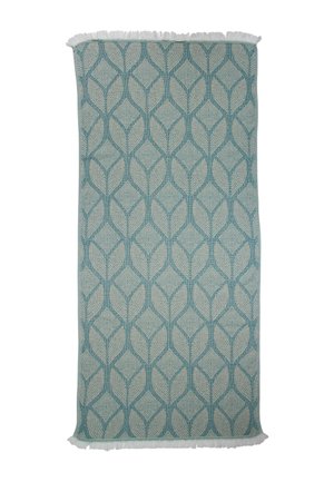 BOTANIC ART - Strandhanddoek - petrol - taupe