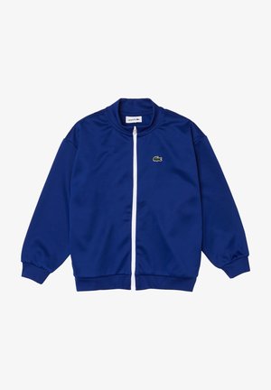 Felpa con zip - bleu blanc