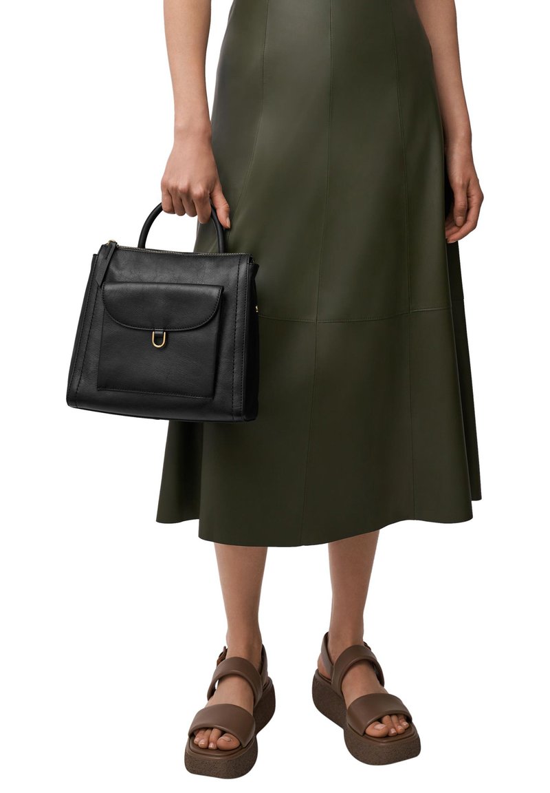 Petit Sac à Dos Parker Clay En Cuir Noir - Taille Small - Parfait Pour Le Quotidien Ou Les Voyages