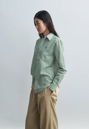 WOVEN STRAIGHT PANTS - Pantaloni chino - khaki