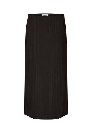 Modström GRAYSON SKIRT - A-line skirt - chocolate pinstripe