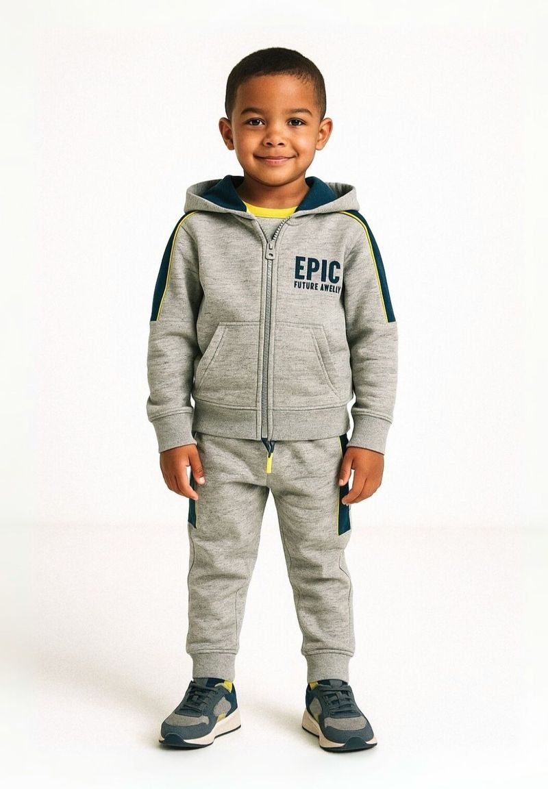 MINOTI ZIP THROUGH HOODIE - Mikina so zipsom - light-grey