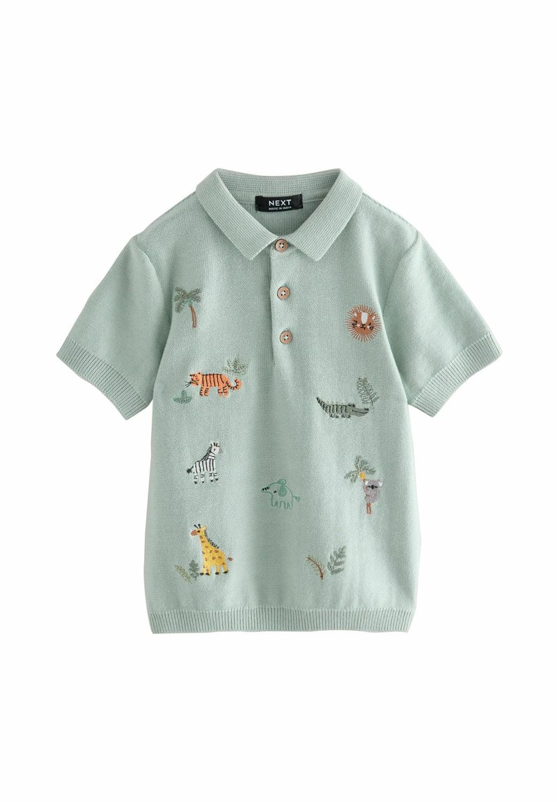 Next - SHORT SLEEVE EMBROIDERED - Polo majica - mineral blue, Povečajte