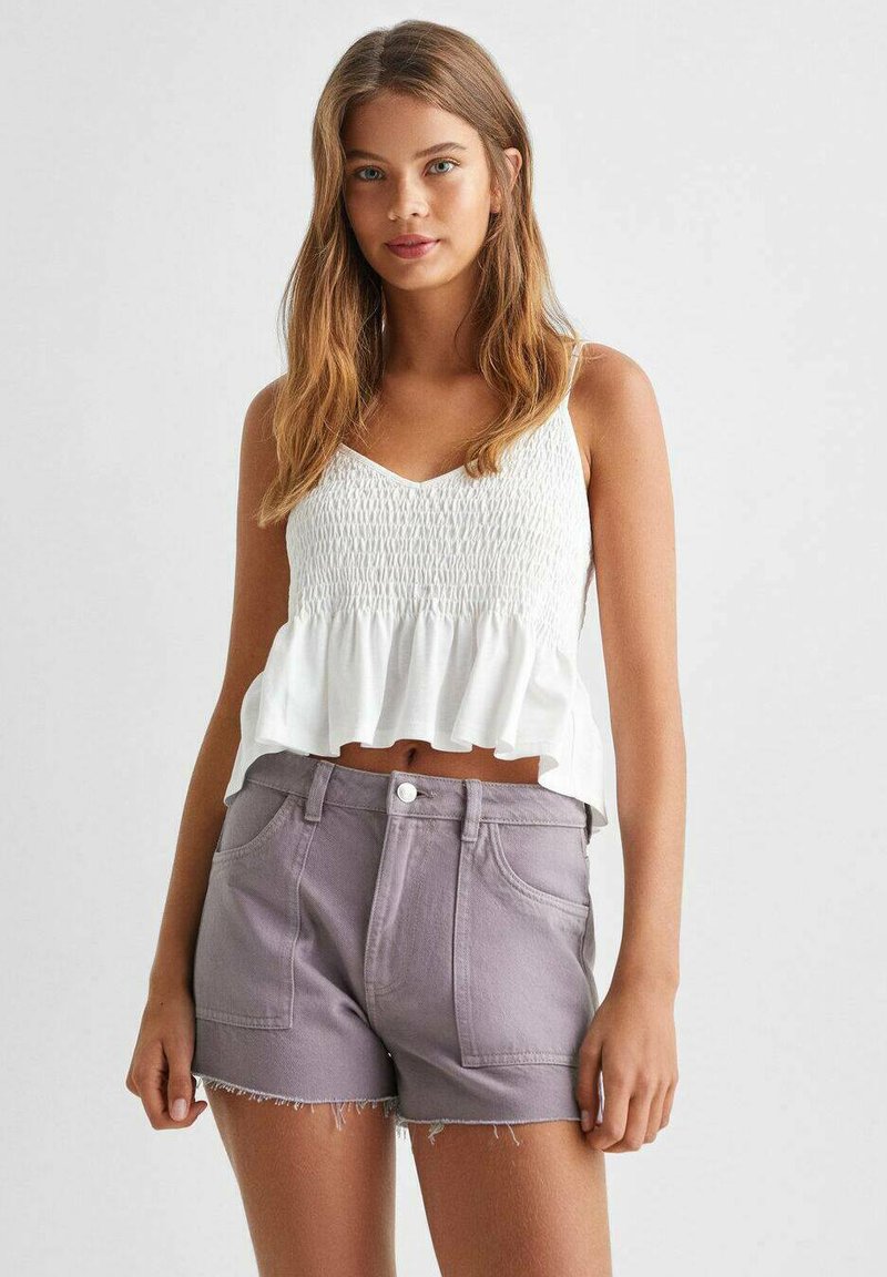 Mango Kids Denim shorts lilla/purple Zalando.co.uk