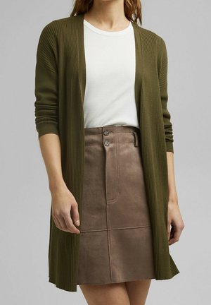 Strickjacke - khaki