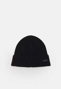 BOSS - FATI UNISEX - Beanie - black Miniatűr kép 1