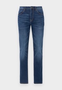 Unselected, mid stone wash denim