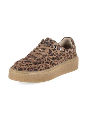 Palado PALADO 6NU0400101 3500 DAMEN PLATEAU SNEAKER RAULEDER IN BROWN - Baskets basses - braun-kombi