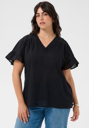 Kaffe Curve, KCVALERIA TOP - Blúz - black deep