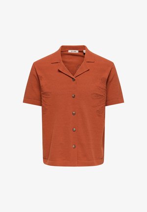 Only & Sons, Knitted neck ONSJAM Knit - Chemise - burnt brick