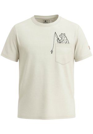 FORSBERG Print T-shirt - beige