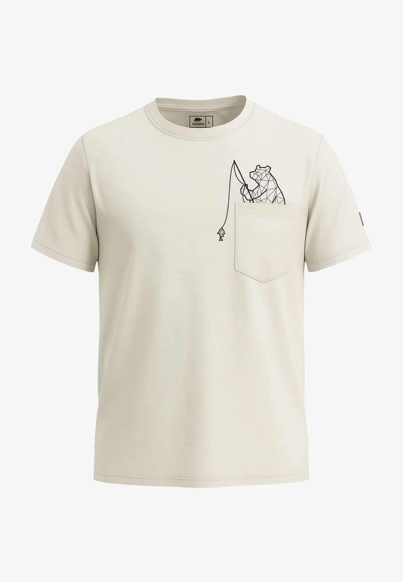 FORSBERG Camiseta estampada - beige