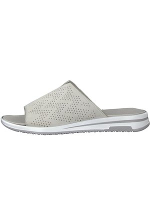 Caprice Mules - lt grey suede