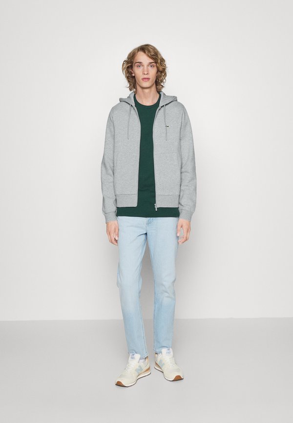 UNISEX - Zip-up sweatshirt - argent chine