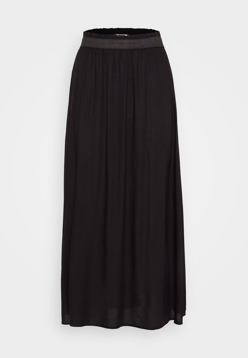 Jupe Longue En Lin Noir Aigner - Taille 38, Occasion En Très Bon état (modèle TOP TE818)