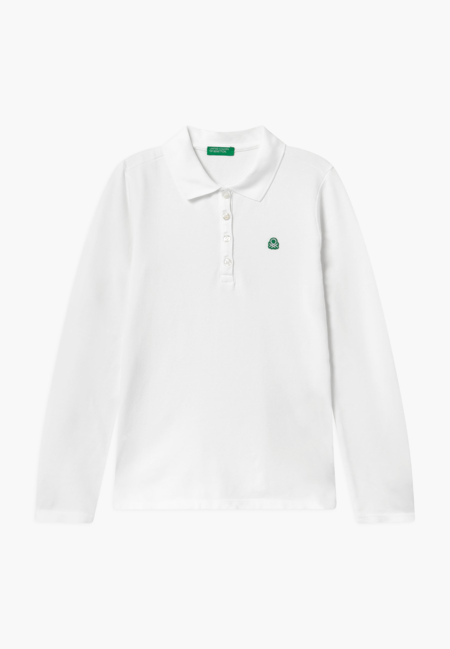 polo bianca manica lunga bambino