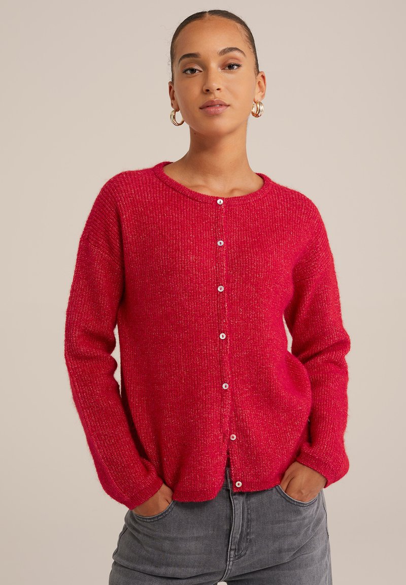 WE Fashion Strickjacke - red