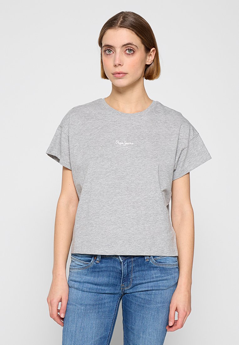 Pepe Jeans T-shirt basic grijs Pepe Jeans T-shirt basic grijs