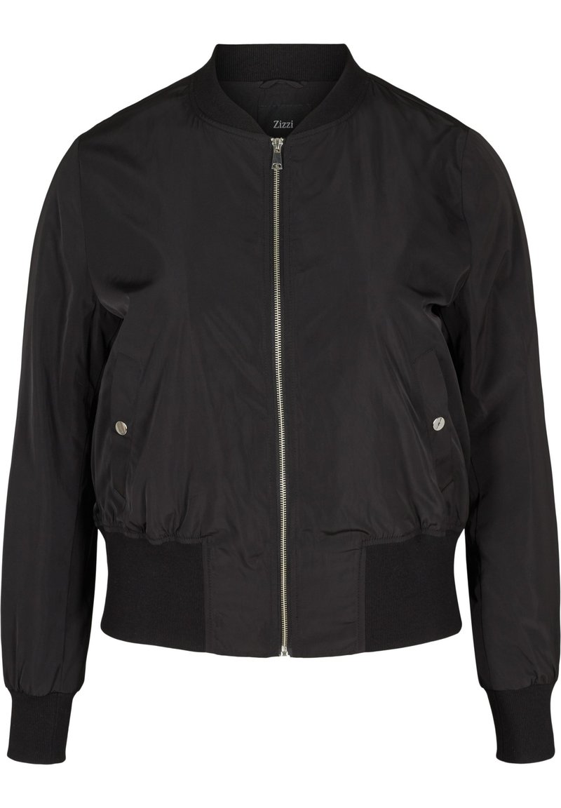 Zizzi WITH POCKETS Bomber Jacket black Zalando.ie