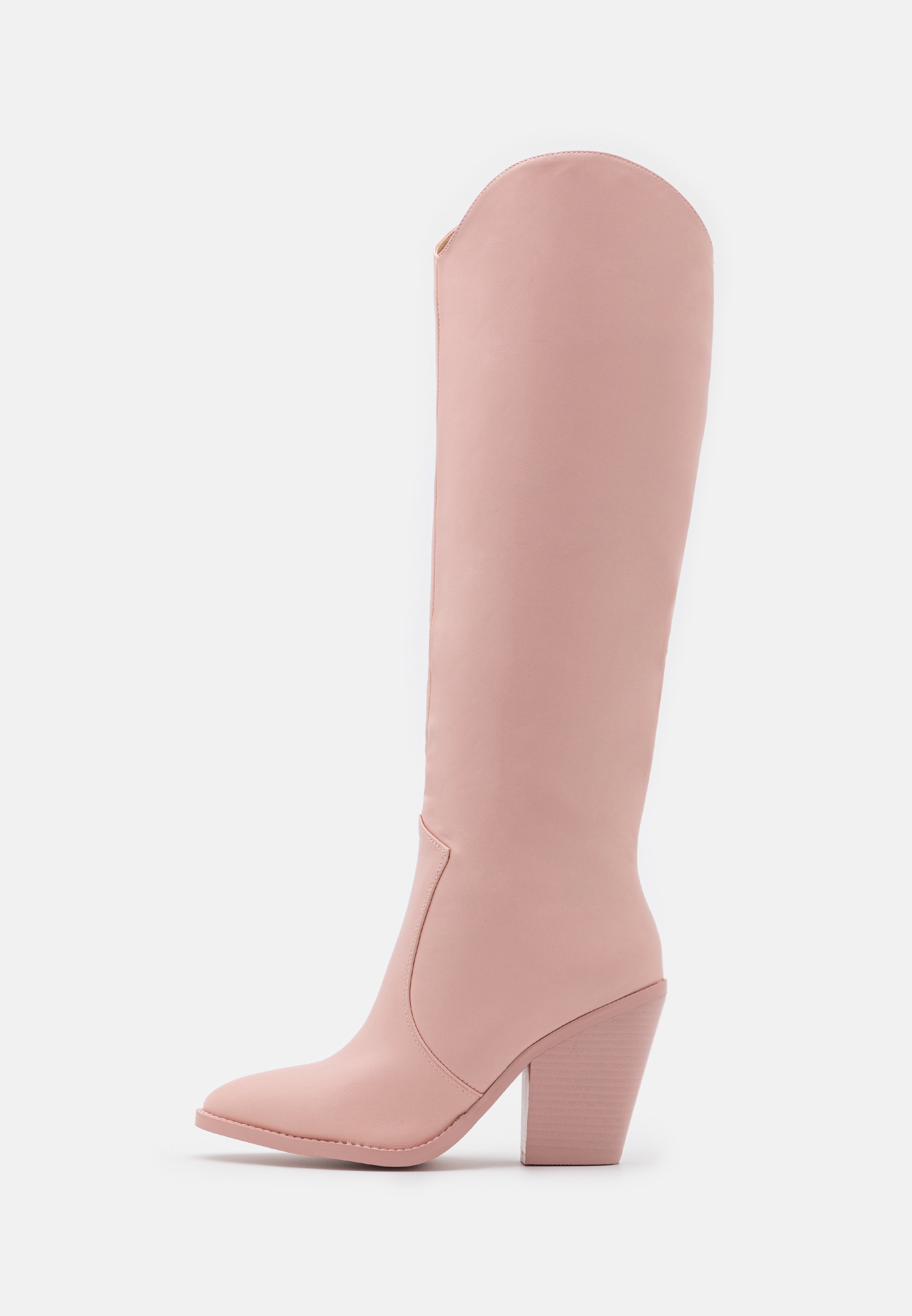 blush pink boots