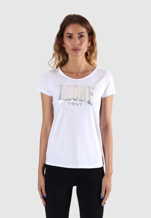 LEONE 1947 WOMAN T-SHIRT SHORT SLEEVES NEW BASIC - Camiseta estampada - optic white
