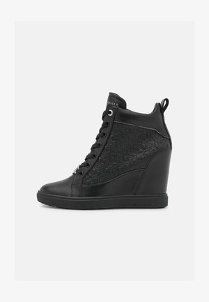 POP WEDGE - High-top trainers - black