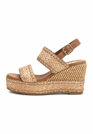 Sandali con plateau - taupe
