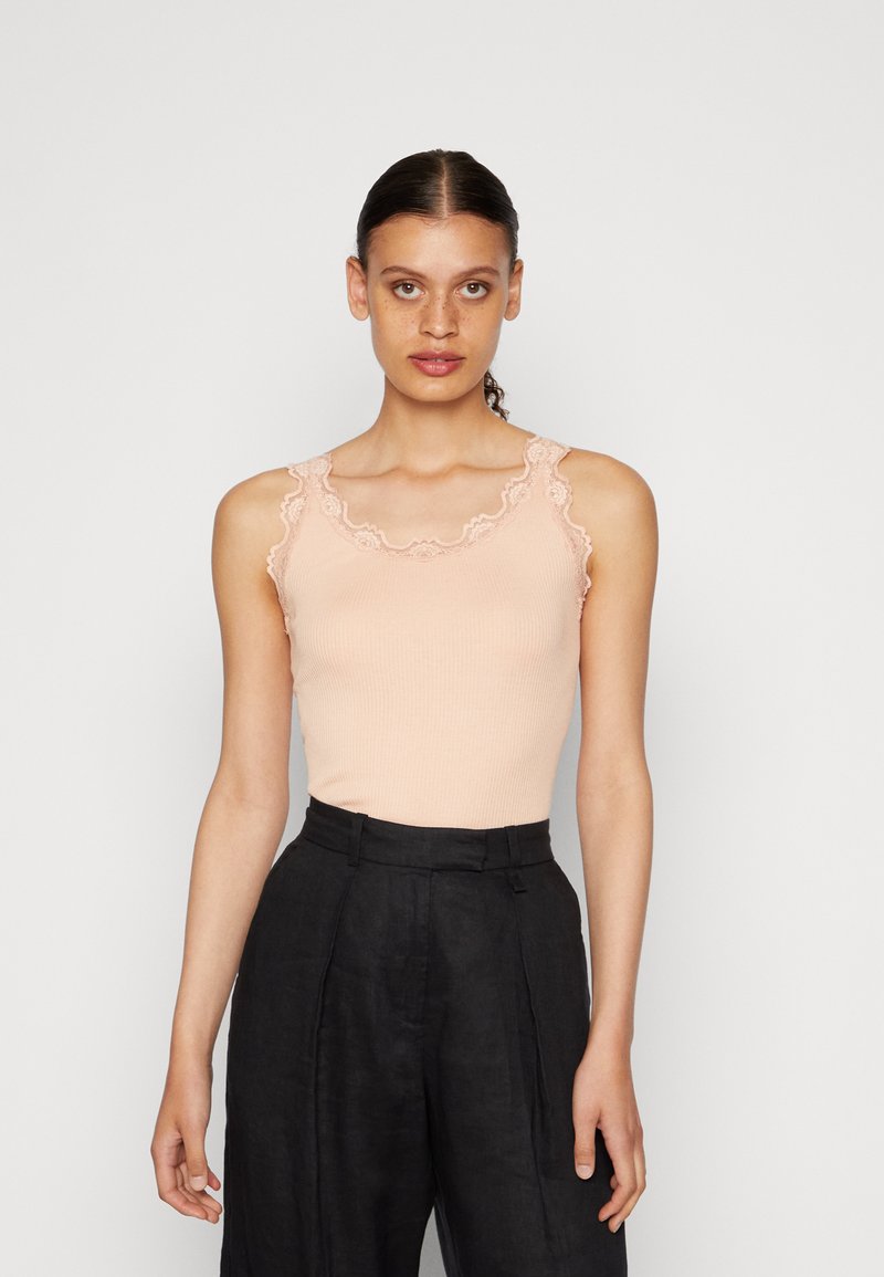 Rosemunde BABETTE U NECK - Top - peachy rose