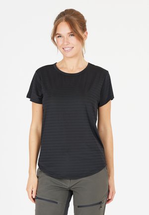 T-shirt med print - black