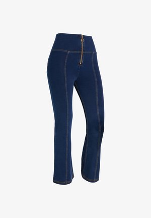 Freddy, VITA ALTA CON ZIP FONDO CROPPED - Jeans bootcut - denim indigo tob seams