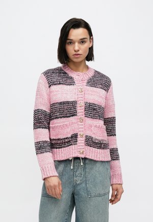 YASMAYLA - Casaco de malha - moonlite mauve stripes:mayla stripes