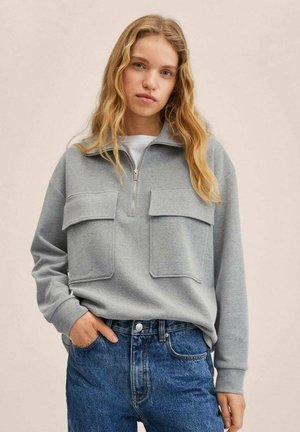 Long sleeved top - medium grijs