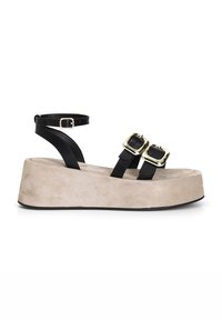 CAFèNOIR Sandali con plateau - black