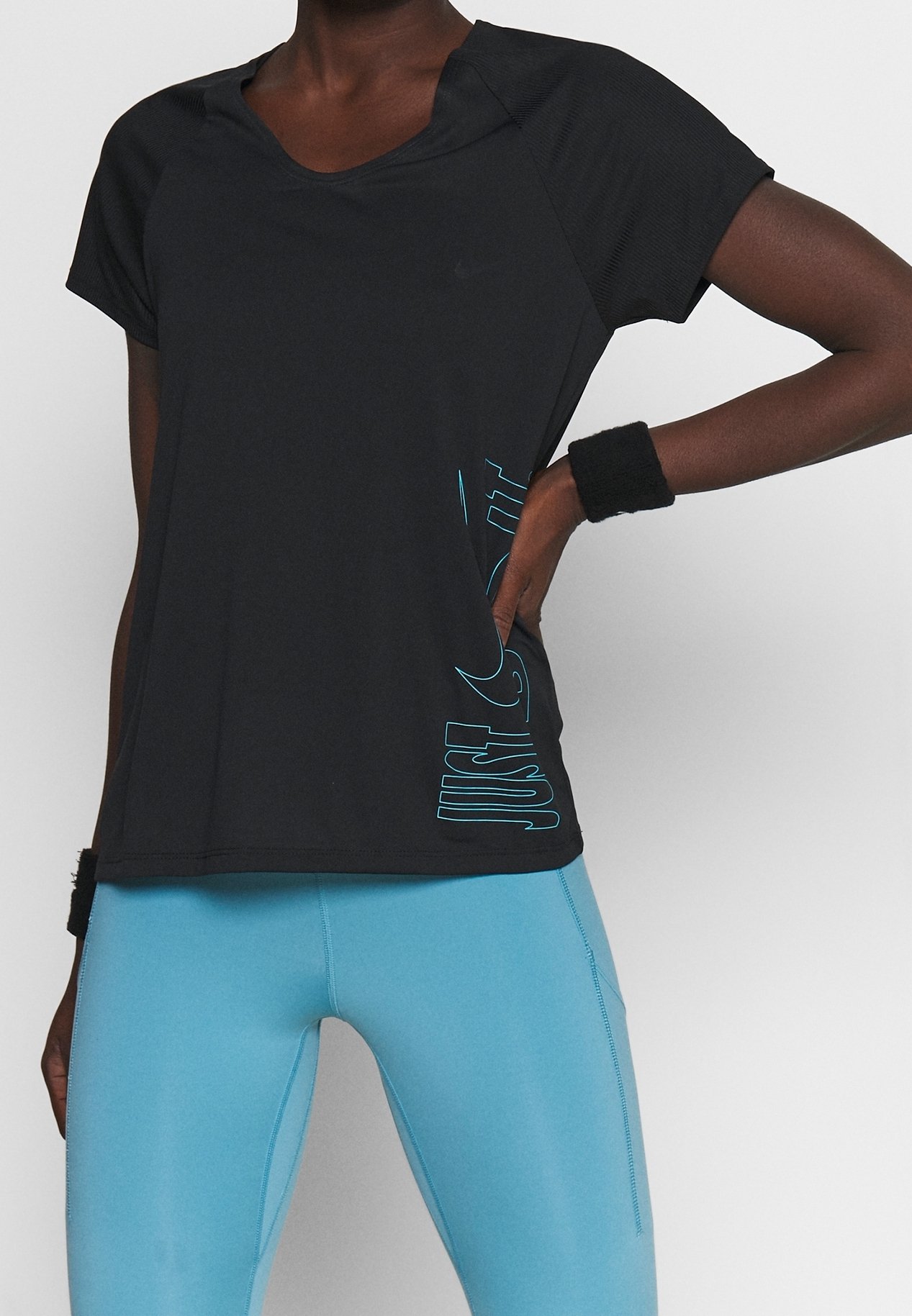 Nike Performance Print T-shirt - black - (Pre-owned) - Zalando.ie