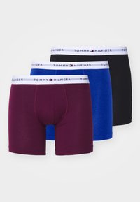 Tommy Hilfiger BRIEF 3 PACK - Calzoncillos - bright blue/grape valley/black