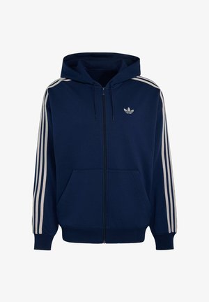 adidas Originals, ADIDAS ORIGINALS ADIDAS ADICOLOR OVERSIZE FULL-ZIP HOODIE - Sweat zippé - night indigo/grey two