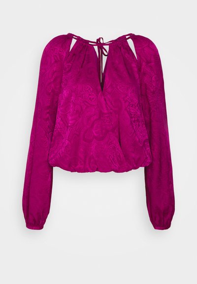 Veronica Beard SIONNE BLOUSE - Μπλούζα με μακριά μανίκια - bright magenta