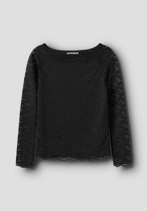 Name it, LONG SLEEVED TOP LACE - Blouse - black