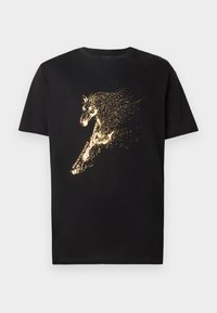 UNISEX - Nyomott mintás póló - black