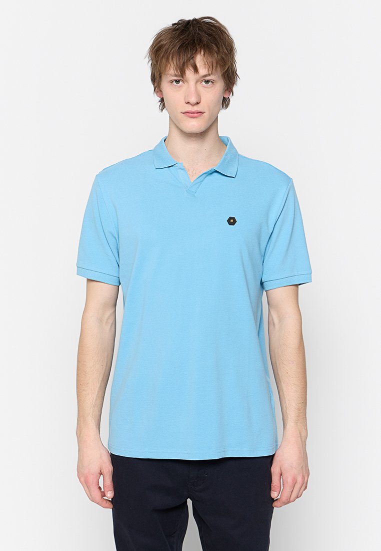 NO EXCESS Poloshirt lichtblauw