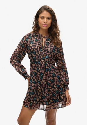 Superdry Day dress - paisley scarf black