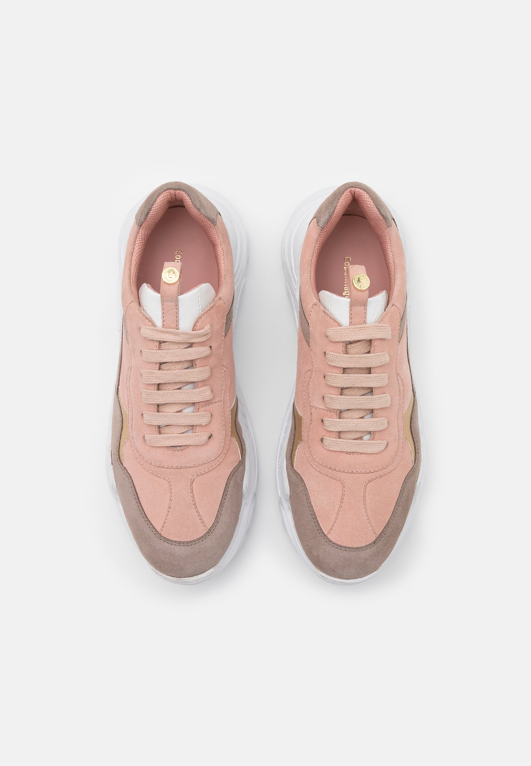 nude coloured trainers