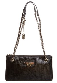 Pochette De Soirée DKNY Noire En Matériau Plissé - Avec Bracelet, Sac à Main élégant, Neuf Avec étiquettes