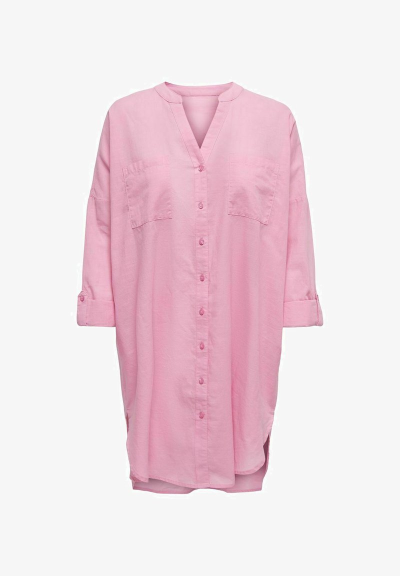 ONLY LANGARM V AUSSCHNITT - Tunika - begonia pink