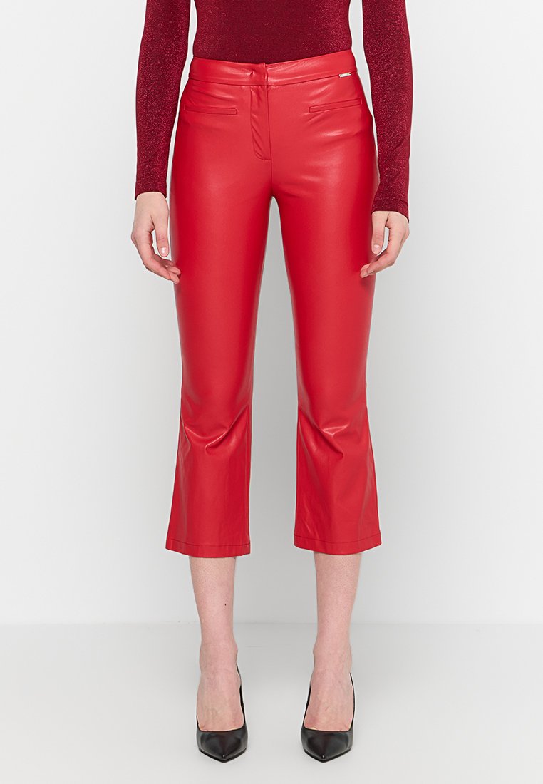 LIU JO Leren broek rood