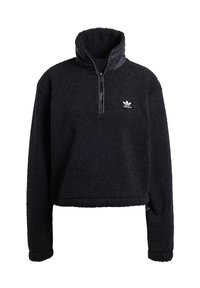 adidas Originals TEDDY FLEECE 1/2 ZIP Fleece jumper black