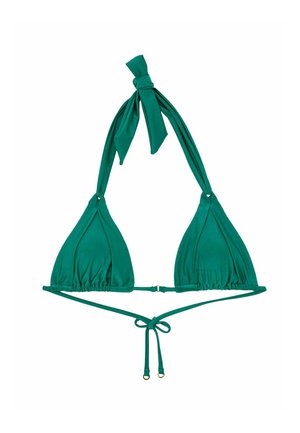 Reiss, MATILDA SHIMMER PLEAT-DETAIL TRIANGLE BIKINI TOP - Vrchný diel bikín - teal blue