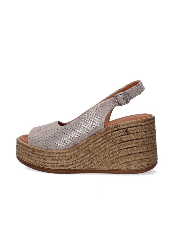 Keilsandalette - beige