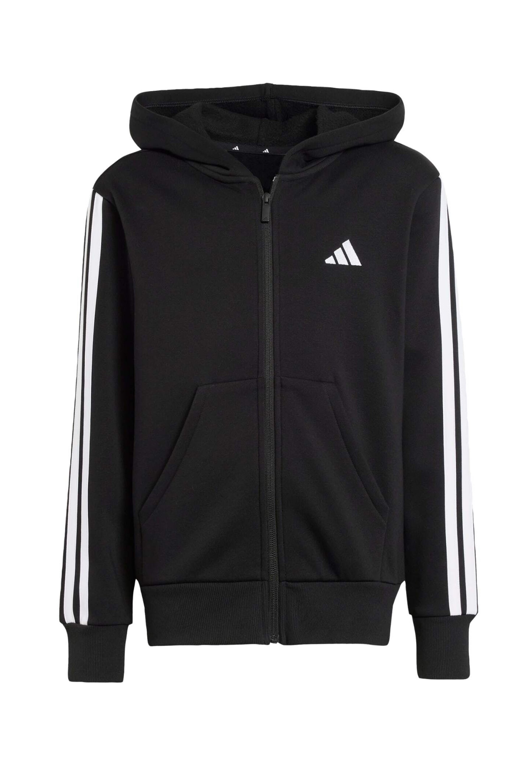 adidas Hoody ZiP-UP ウォームアップスーツ【ブラックXL】美品 adidas Performance Zip-up sweatshirt - black/white/black
