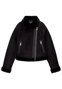Jakna iz umetnega usnja - black